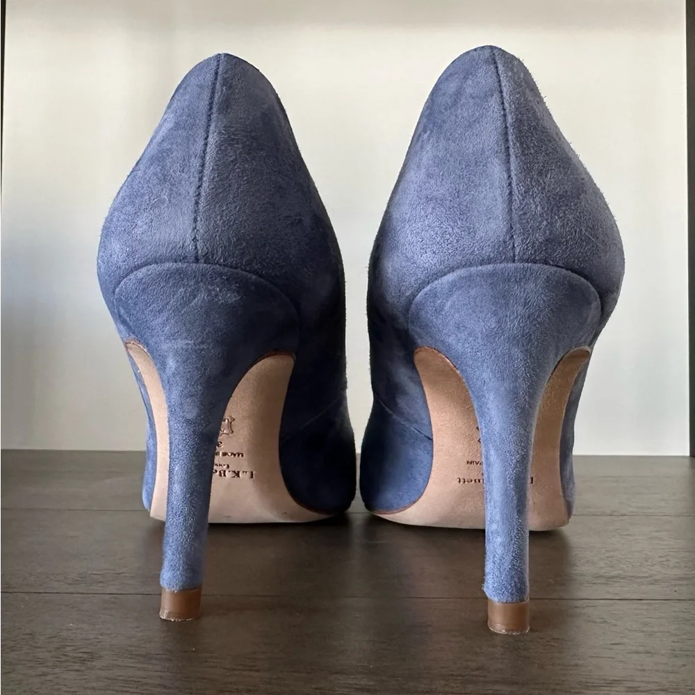 LK Bennett Classic Fern Suede Pointed Toe Courts, size UK 37 - Picture 5 of 7